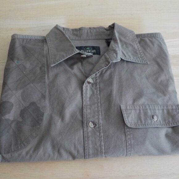 Redhead Men's Shirt - Size XL - Short Sleeve - Button Up - Tan Camo  (387) - Picture 1 of 5